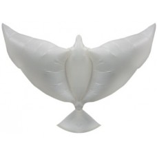 Воздушный надувной голубь на свадьбу (34''/86 см), Белый