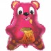 Шар (22''/56 см) Фигура, Медведь с мёдом, Фуше