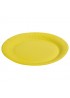 Тарелка однотонная, желтый, 23 см, 6шт
